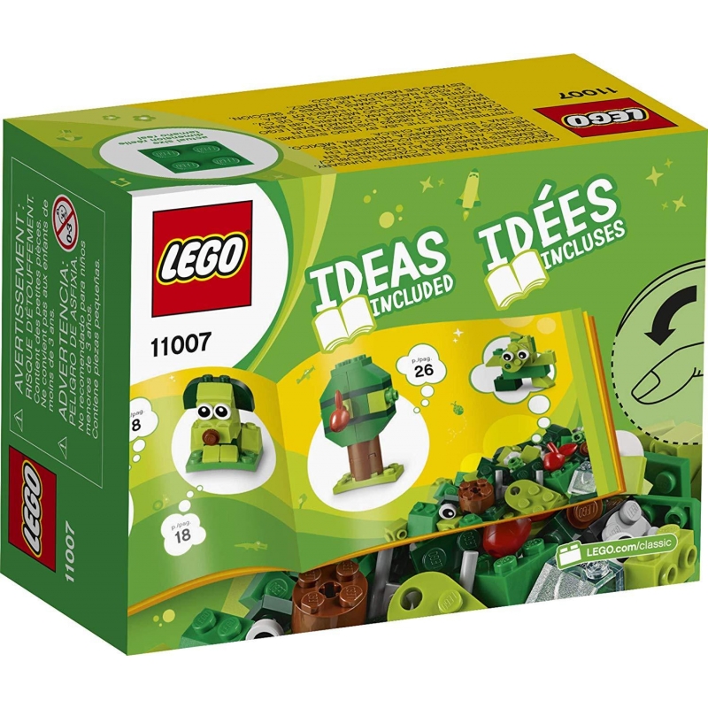 Mô Hình Lắp Ráp Lego Classic Hộp Lắp Ráp Sáng Tạo Xanh Lá 11007 (60 chi tiết)