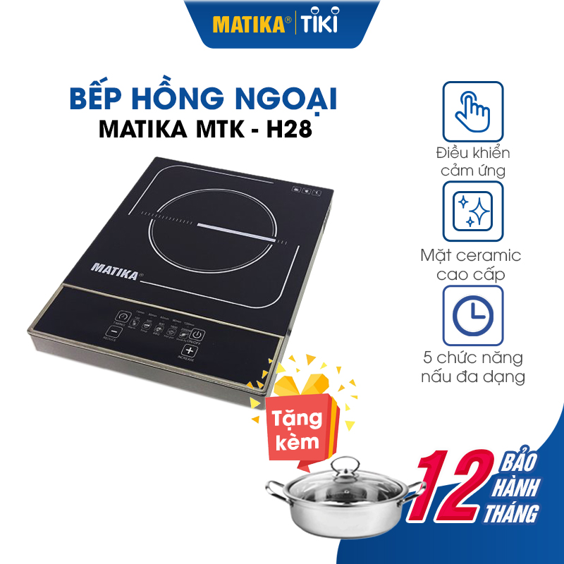 Bếp hồng ngoại MATIKA công suất 2000W MTK-H28 - Hàng chính hãng