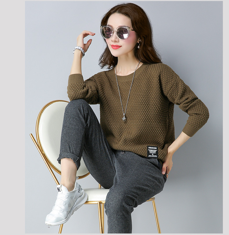 Áo len nữ dài tay cổ tròn mẫu mới siêu đẹp Haint Boutique al46