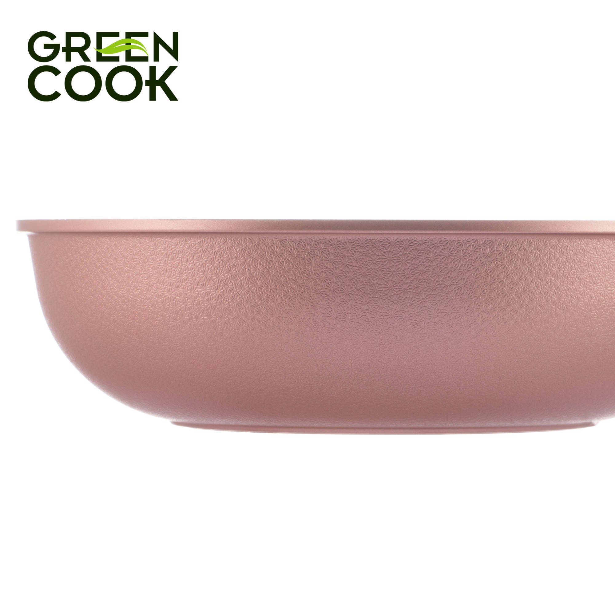 Chảo đúc vân đá đáy từ sâu lòng 24 cm Green Cook GCP05-24IH