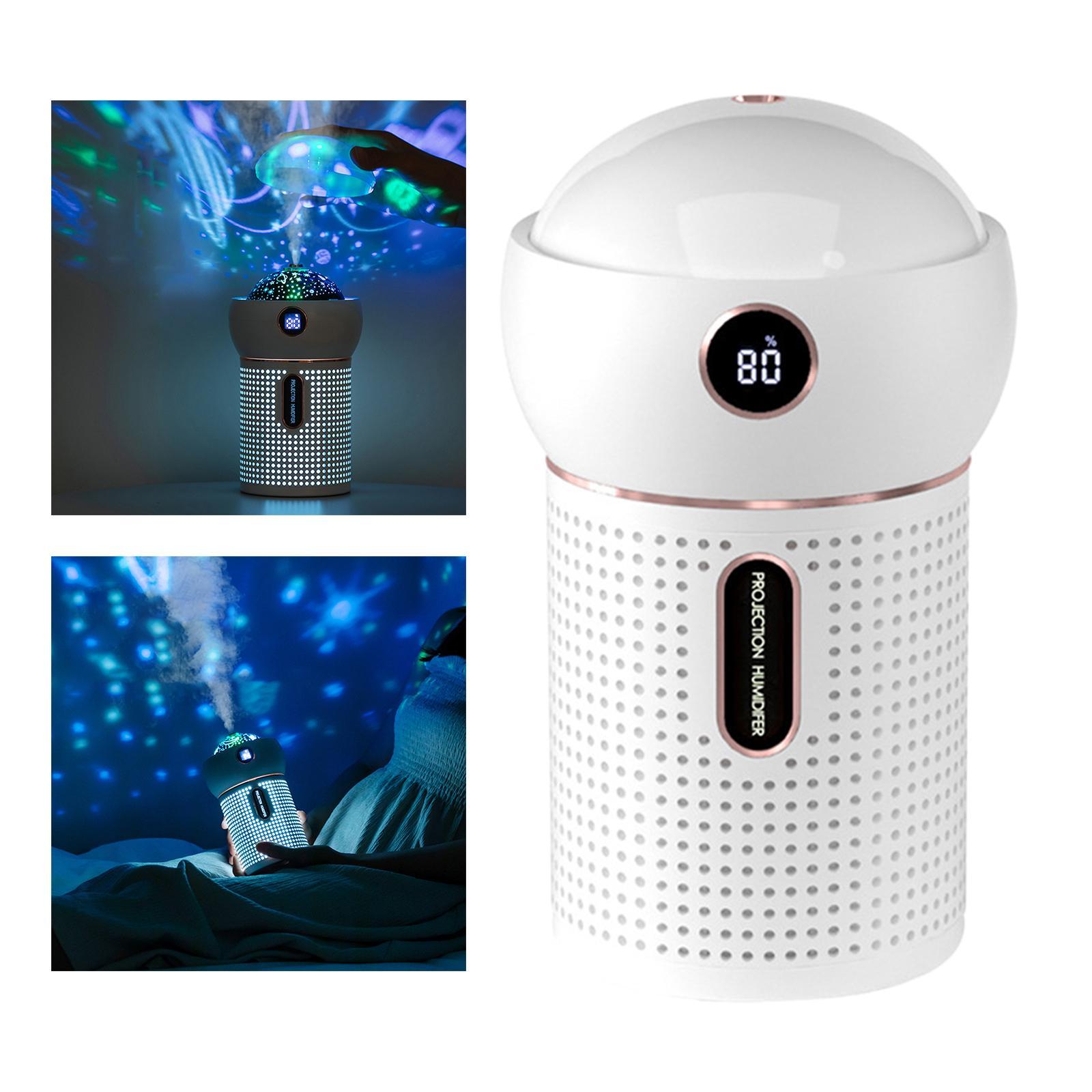 630ml Mini Humidifier Air Purifier Aroma Essential Oil Diffuser Night Light