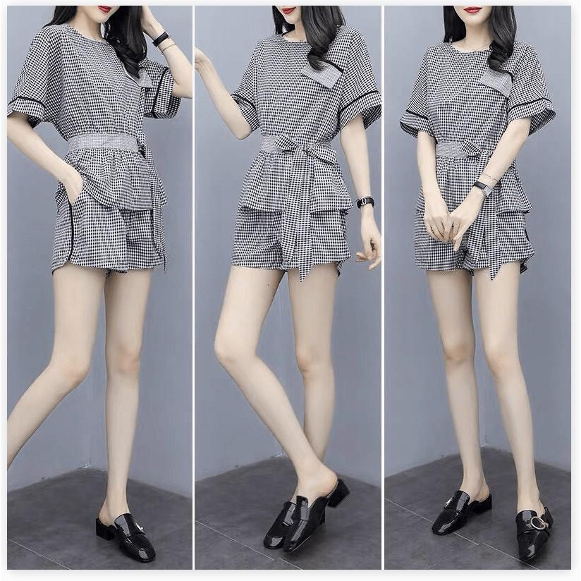 Set big Size có Size 80kg ngắn sọc caro 2021 MẪU MỚI NHẤT HIỆN NAY