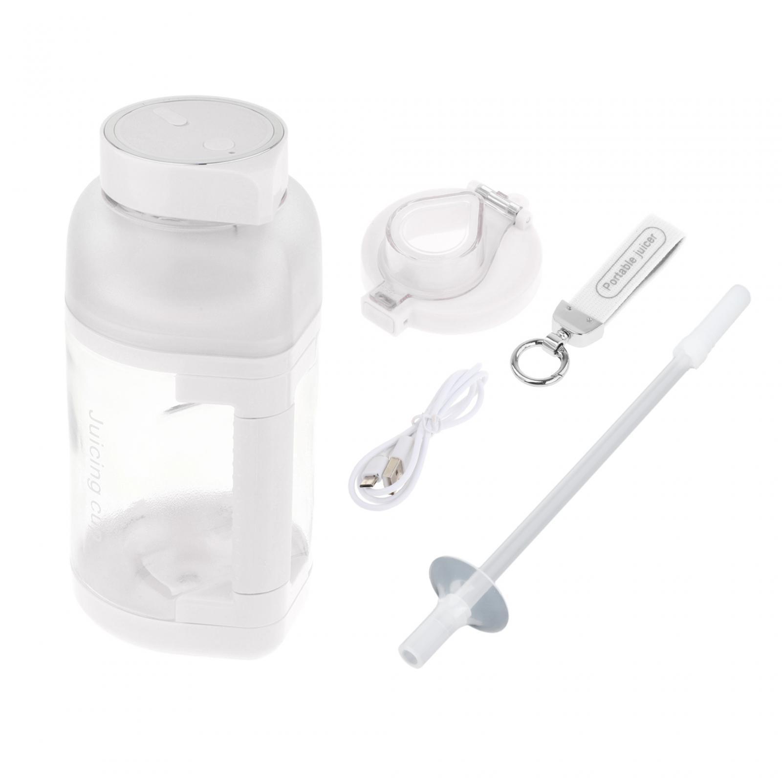 USB Electric Juicer Cup Personal Mini Blender 1500ml Fruit Juice Mixer Shakes Juicer Cup for Smoothies Grapefruits Birthday Gift Sports Home
