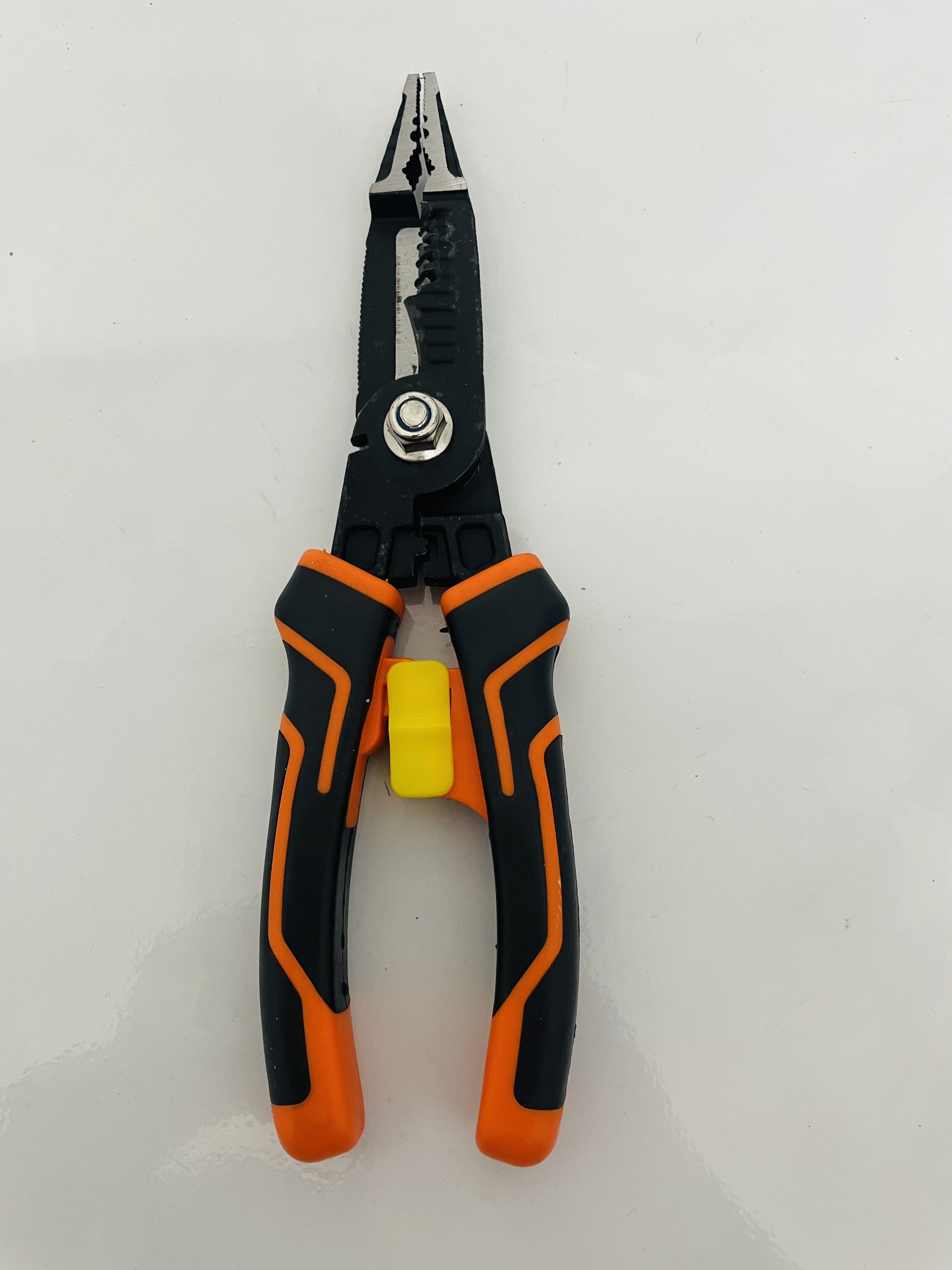 Kềm điện đa năng mẫu mới có khóa kìm hãng Kapusi Nhật Bản 8inch loại xịn chuyên cắt, uốn, tuốt, kẹp