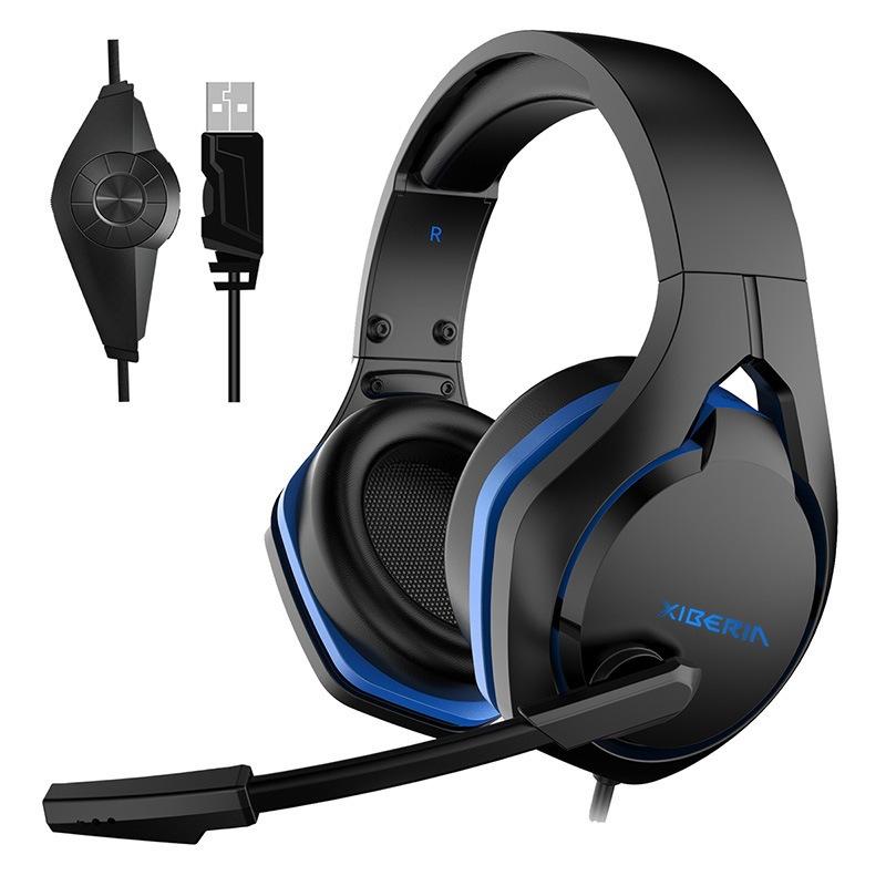 Tai nghe chơi game Siberia V22 kiểu mới nhất gắn trên đầu ăn gà với lúa mì 7.1 thể thao điện tử có dây USB máy tính tai nghe điện thoại di động