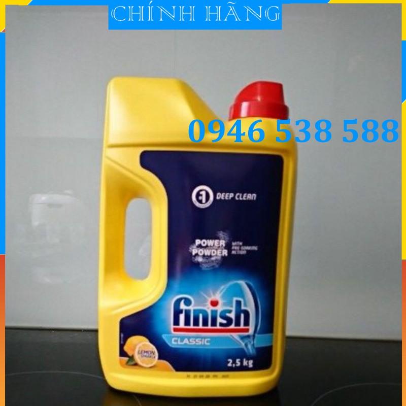 Bột rửa bát Finish hương chanh 2,5kg HÀNG MỚI / HÀNG CHÍNH HÃNG / SỬ DỤNG CHO MÁY RỬA BÁT / SẢN XUẤT EU