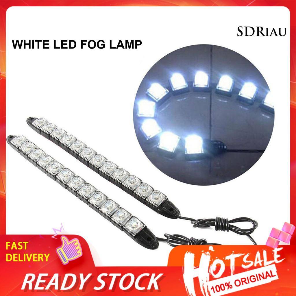 Set 2 Dải Đèn Led Sương Mù 12v Cho Xe Hơi Có Thể Uốn Cong Tiện Dụng