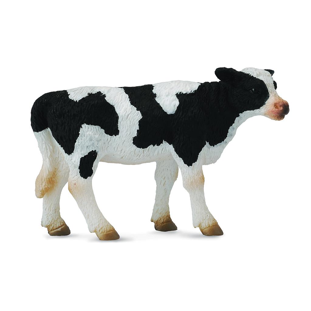 Mô hình thu nhỏ: Bò Hà Lan con - Đứng - Friesian Calf - Standing, hiệu: CollectA, mã HS 9650072 - Chất liệu an toàn cho trẻ - Hàng chính hãng