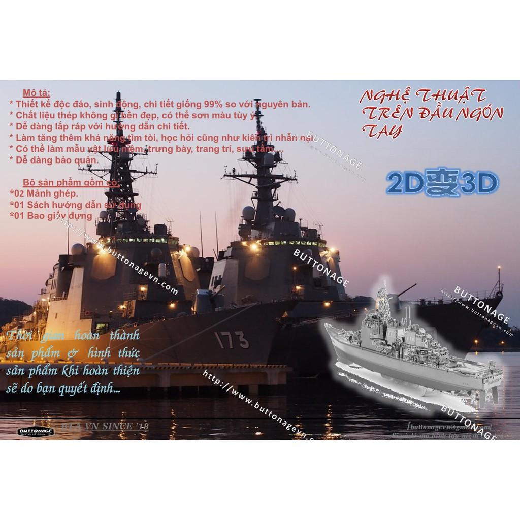 Mô Hình Lắp Ráp 3d Tàu khu trục Lớp Kongo