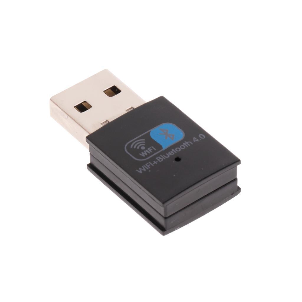2 IN 1 Bluetooth 4.0 Wireless USB Wifi Network Adapter Dongle Network LAN Card