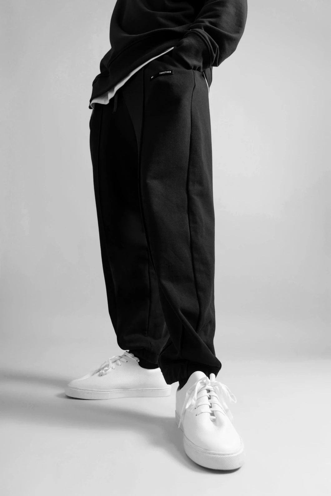 Quần Nỉ Unisex Chun Gấu ROUTINE Gân Trước Trơn Form Jogger - 10F23PKNU001 | LASTORE MENSWEAR