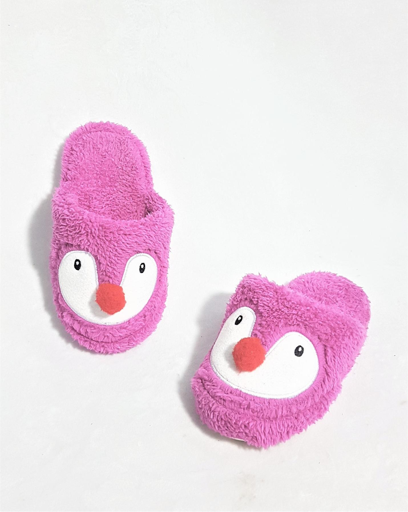 Dép đi trong nhà trẻ em Easy Life Slippers PENGUIN 3327 - Hồng Sen - 28/29