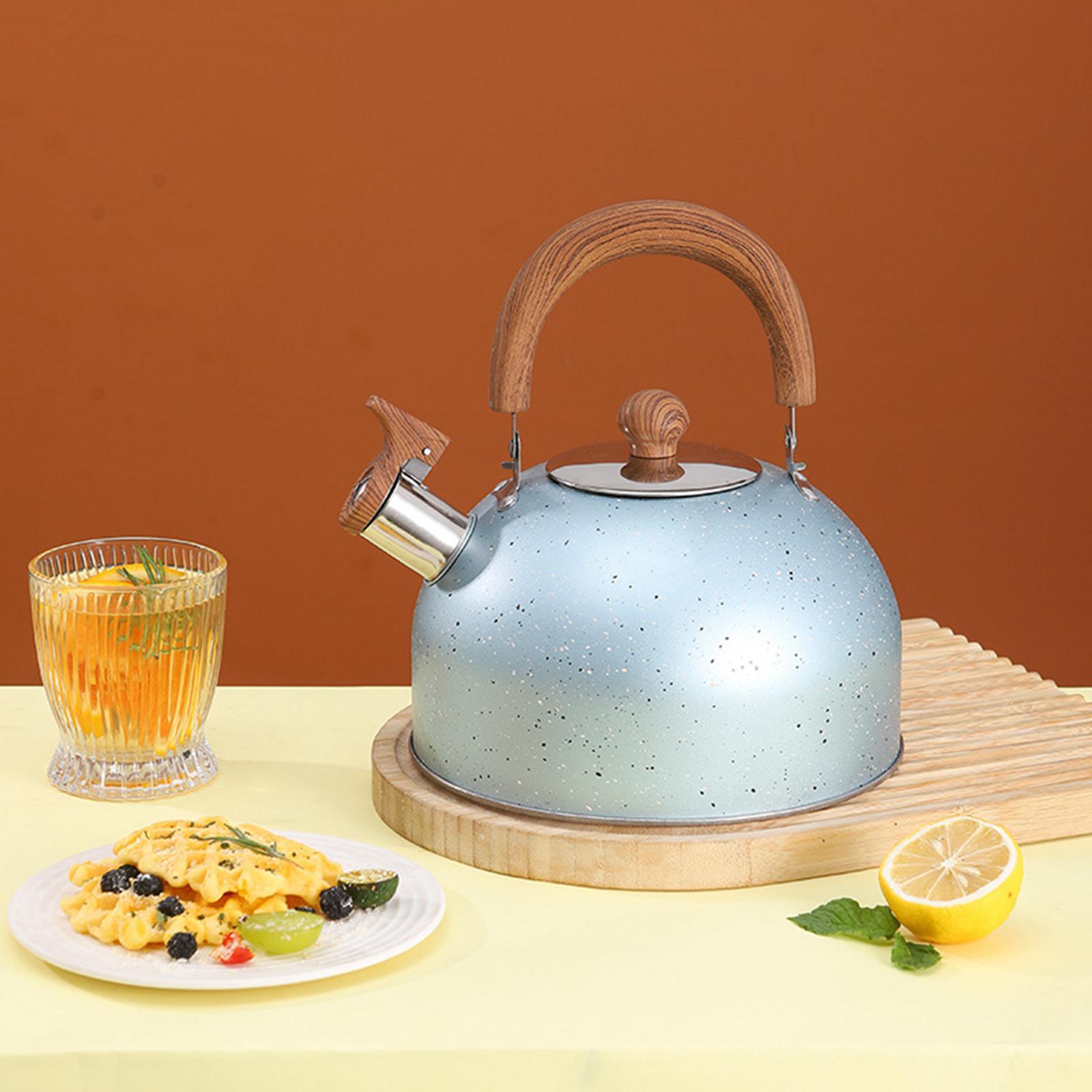 2L Whistling Kettle Cookware Anti Heat Handle Teapot for Induction Cookers