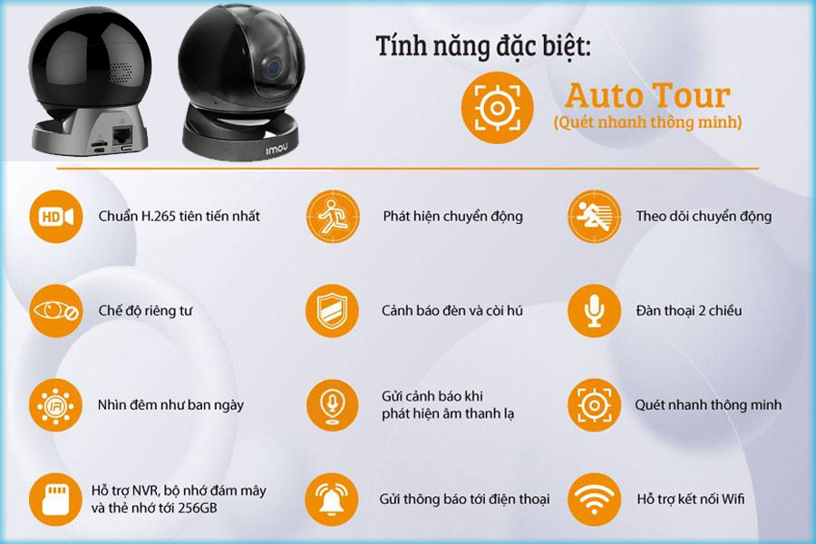 Camera WIFI IMOU Trong Nhà A26LP đàm thoại 2 chiều, còi báo động - Hàng chính hãng