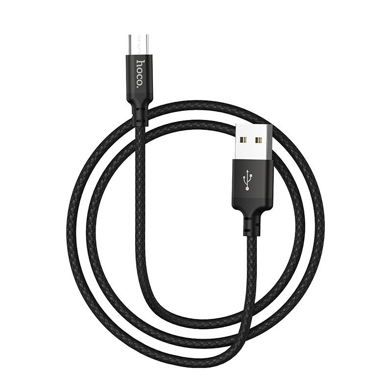 Cáp sạc nhanh Micro USB Hoco X14, dây sạc bọc dù chống đứt, chống rối, hỗ trợ truyền dữ liệu dành cho Samsung/Huawei/Xiaomi/Oppo/Sony, sạc nhanh 2A Max - Hàng chính hãng