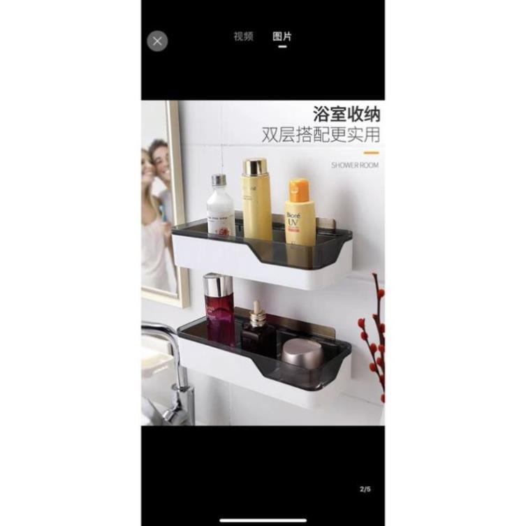 Kệ ngang,kệ chữ Nhật cheo nhà tắm ,nhà bếp dính hít nam trâm chịu lực OENON cao cấp