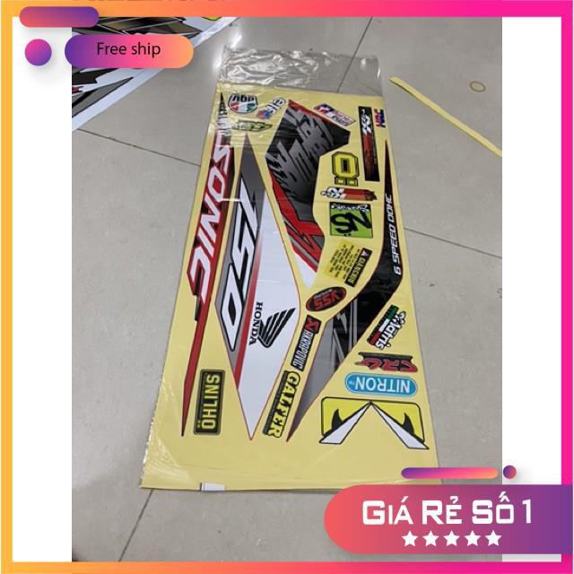 Tem rời dành cho Sonic 150 decal đế vàng cao cấp