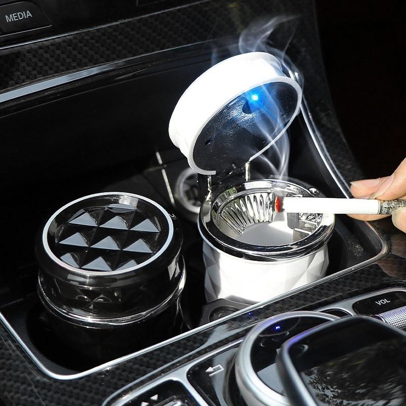 Gạt Tàn Thuốc Có Đèn LED Và Vỏ Bọc Cho Xe Hơi