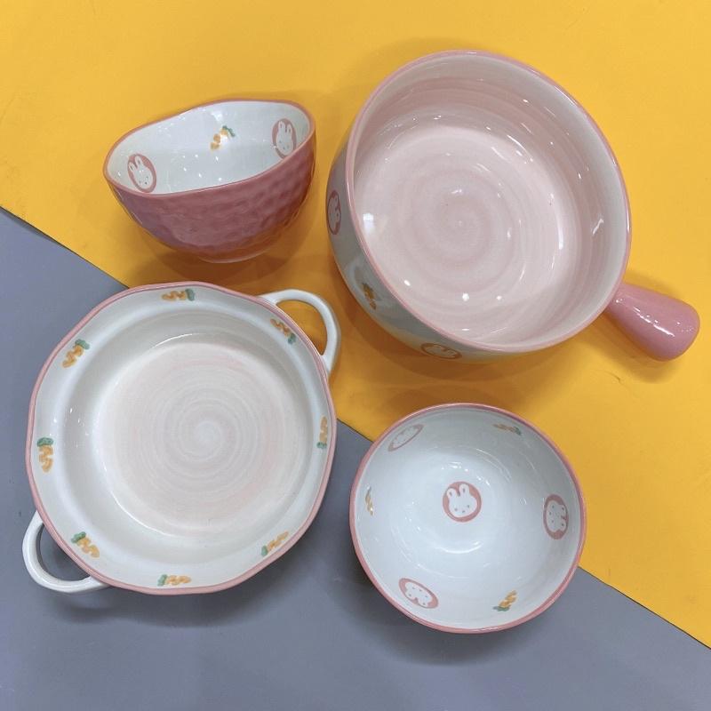 Bát Cơm Sứ Đĩa Sứ Set Đồ Ăn Cute Dễ Thương