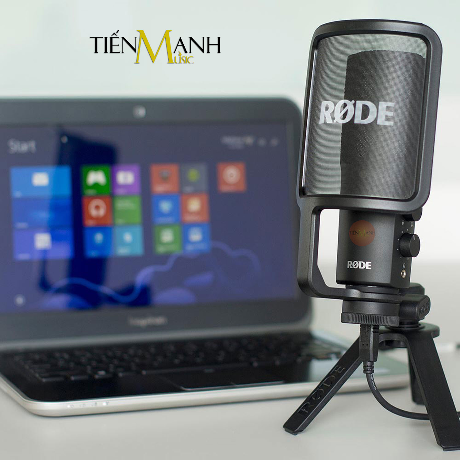 Micro Rode NT-USB Mic Thu Âm Podcast Livestream, Radio, ASMR NTUSB Plus Microphone Phòng Thu Studio NT-USB Hàng Chính Hãng - Kèm Móng Gẩy DreamMaker