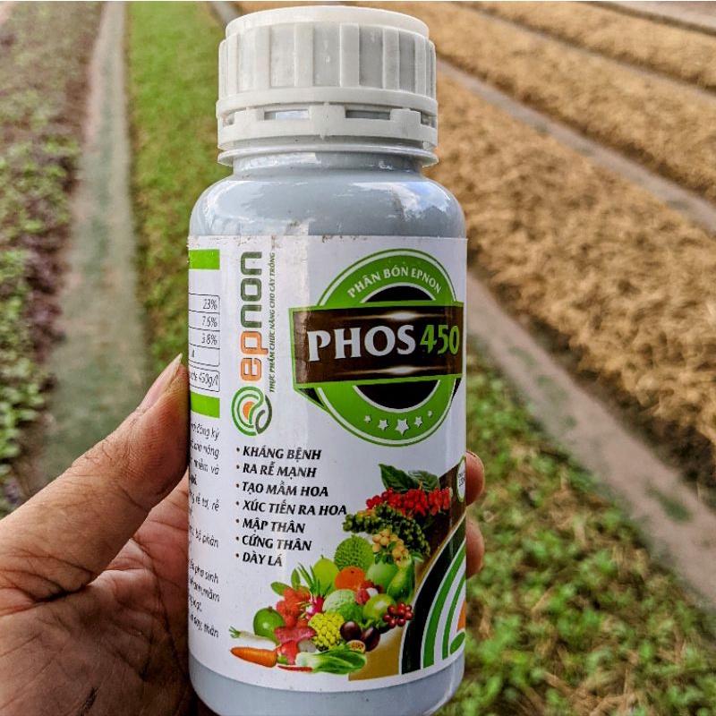 Chế phẩm Phos 450 - agri-fos. Trị các bệnh do nấm, vi khuẩn và phục hồi hệ rễ cây