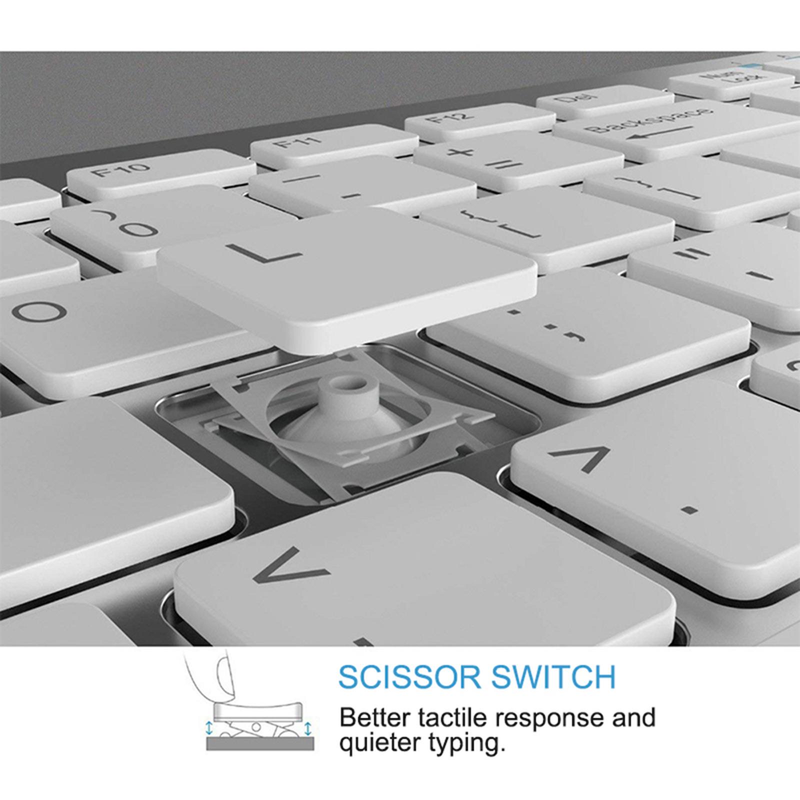 UltraThin 78 Key Wireless Bluetooth Keyboard French for IOS/Android/Windows