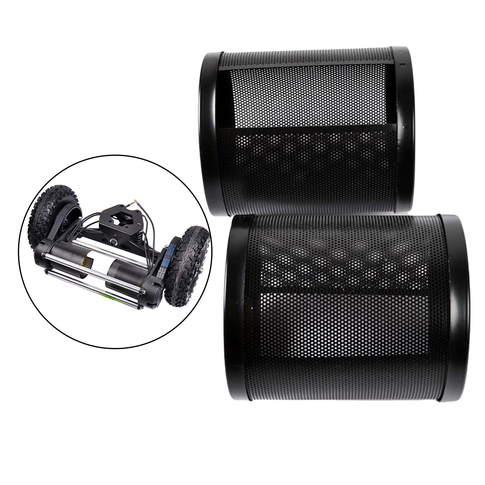 1 Pair Metal Cover for Electric Skateboard Brushless Motor Protected Metal Motor for 6065 6374 Motor Guard Scratchproof Accessories