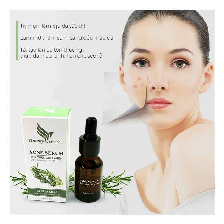 Serum mụn Collagen Onemy Acne Serum 15ml- Giảm mụn và thâm sẹo với tinh chất tràm trà