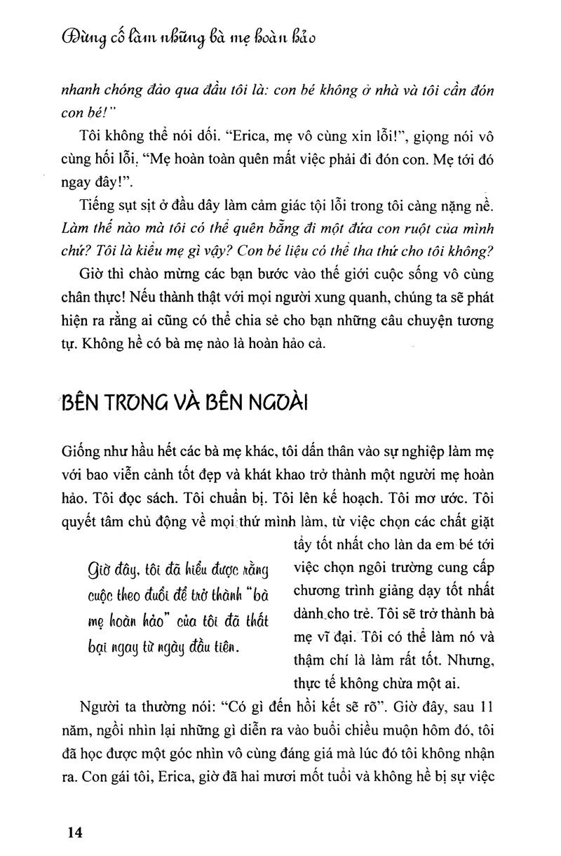Đừng Cố Làm Những Bà Mẹ Hoàn Hảo