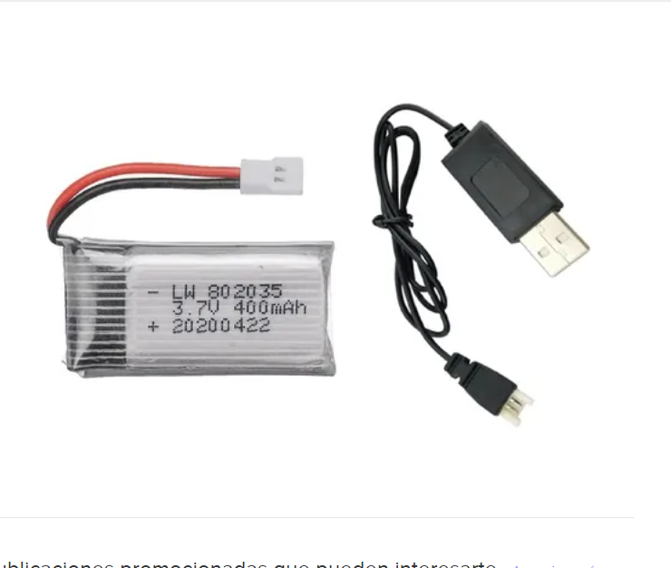Pin kèm sạc 3.7v 400mah Pin sạc máy bay