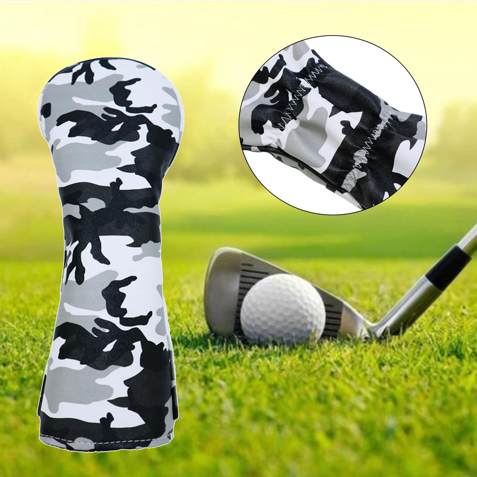 3pcs Golf Head Covers Driver Fairway Wood Hybrid Cover with Number Tag