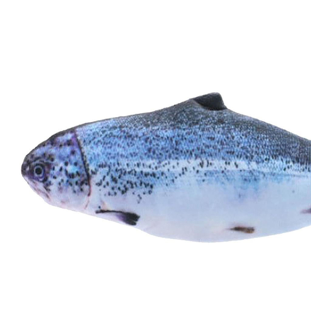 2x Electric Cat Toy Wagging Interactive Flipping Realistic Moving Pet Toy