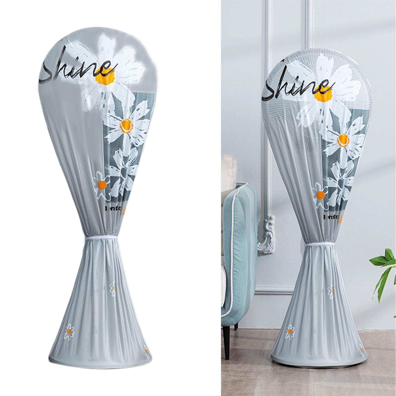 Floor Fan Waterproof Dustproof Cover Protective Gray Long