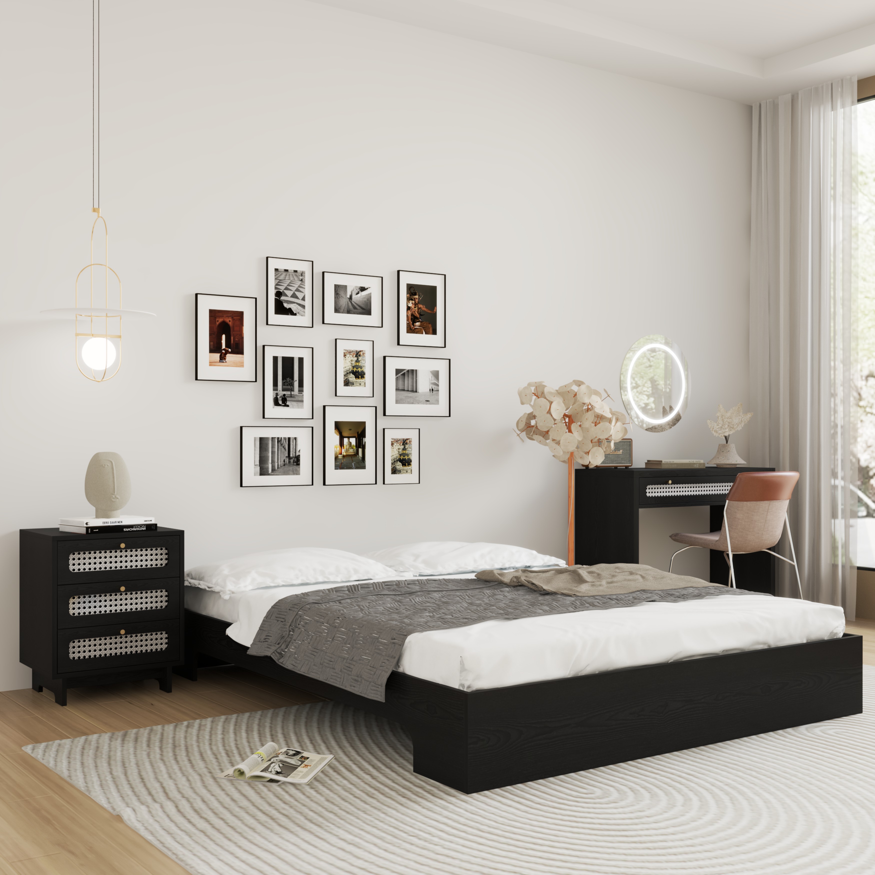 [Happy Home Furniture] MEYDAN, Giường ngủ không đâu giường, GNG_069, GNG_070, GNG_071, GNG_072
