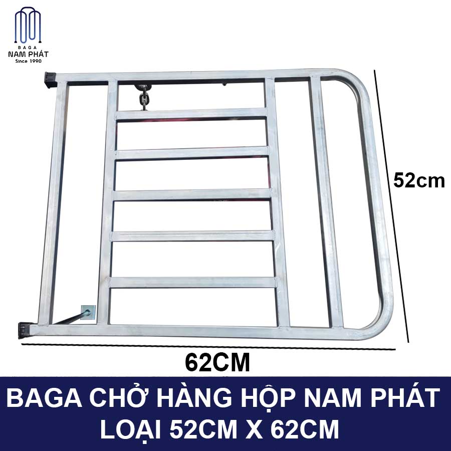 Baga Chở Hàng Hộp 52cm x 62cm Sử dụng nhiều loại xe Chuẩn Nam Phát