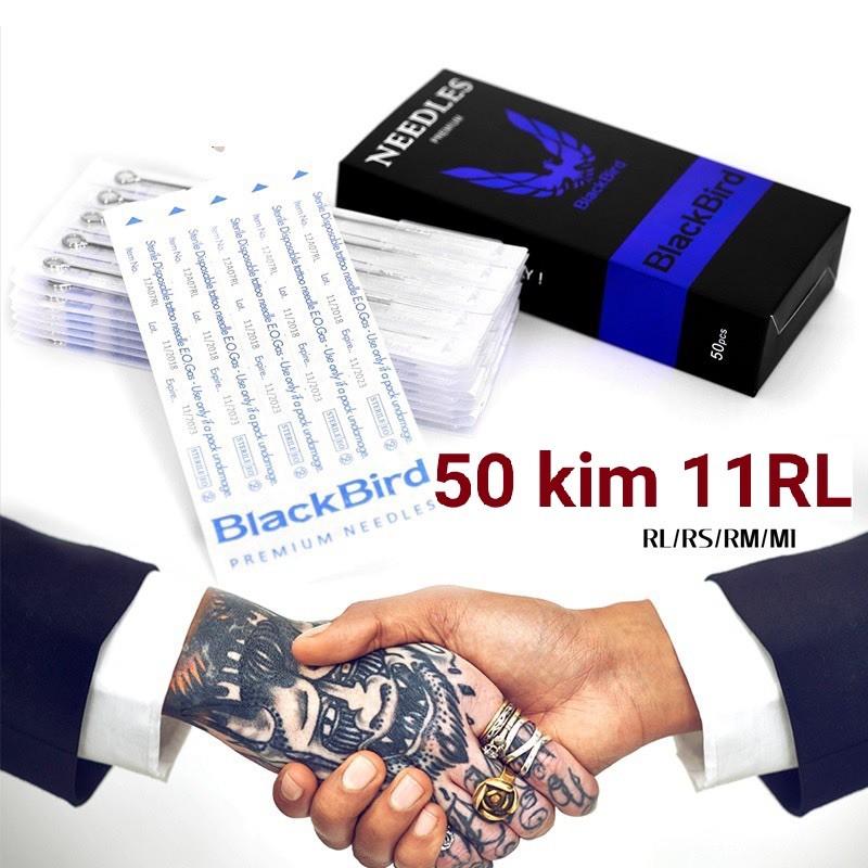 50 kim xăm 11RL chạy khung Black Brid ( kim ko kèm ngòi)