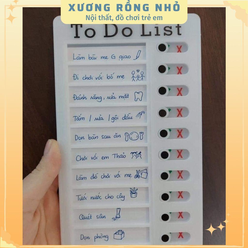 Bảng Lên Kế Hoạch Hàng Ngày To Do List, Bảng Công việt hằng ngày My chores