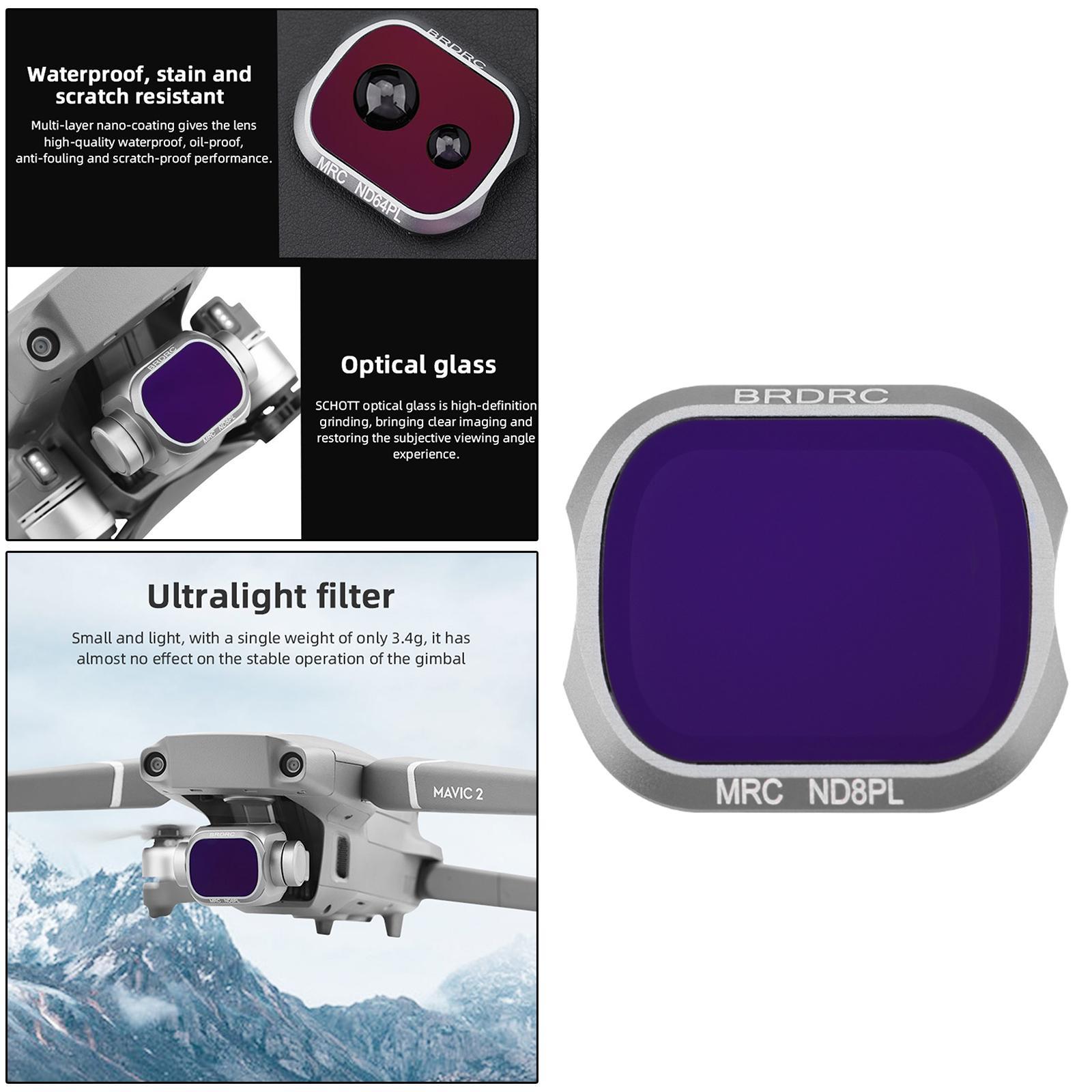 Professional Optical Glass Camera Lens Filter Fits for 2 Pro ND8