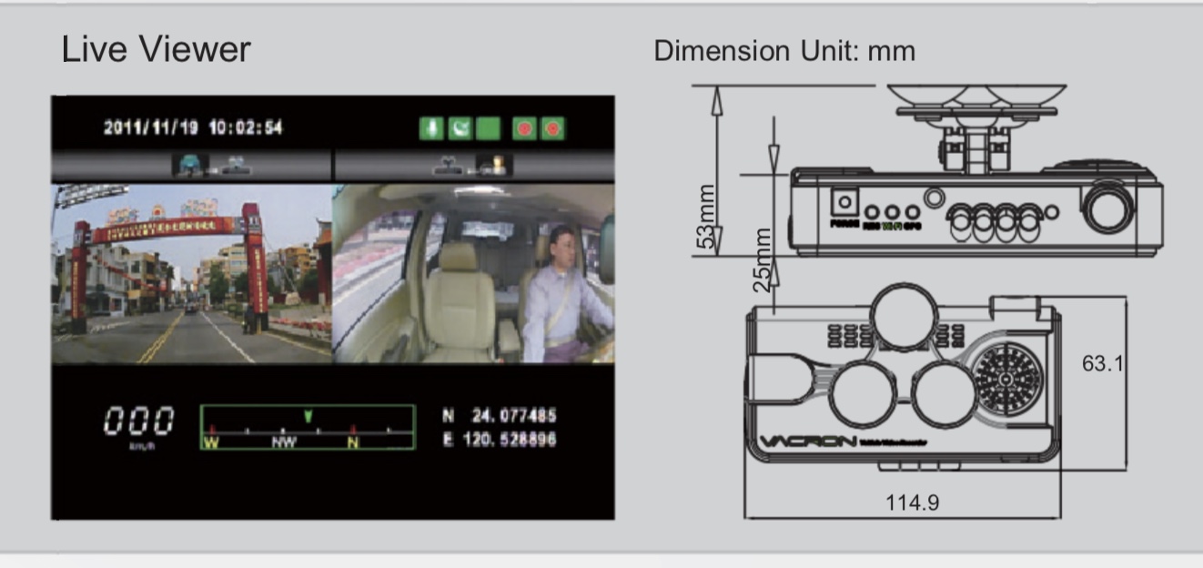 Camera Ôtô FUHO CDR-E07 - nhập khẩu Taiwan đáp ứng Nghị định 10 và Thông tư 12