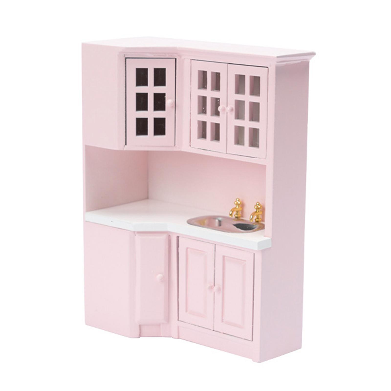 1:12 Doll House Cabinet Baby Doll Living Room Furniture Supplies Decor