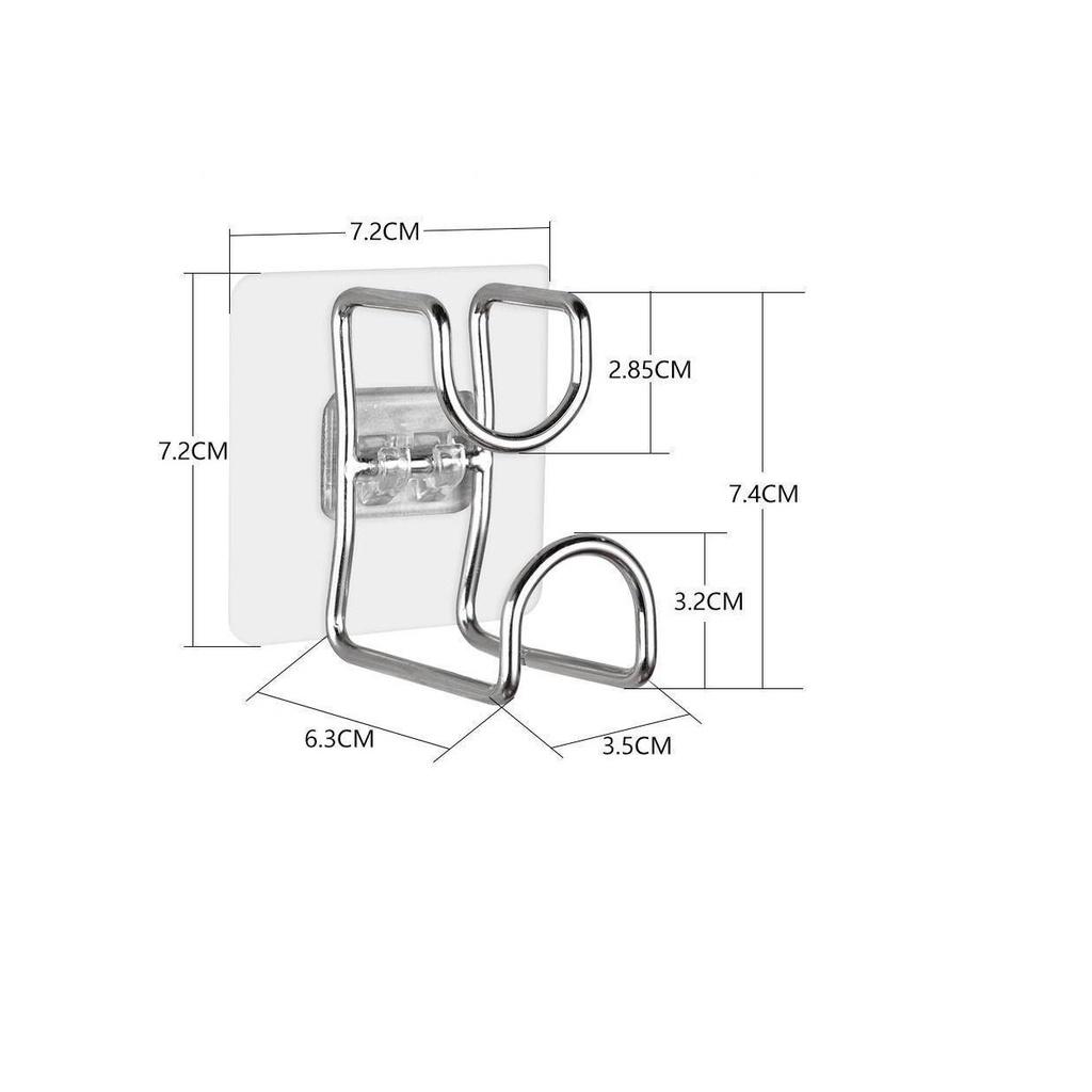 Móc Inox Treo Thau, Treo Chậu Dán Tường Nhà Tắm , Treo Đồ Đa Năng Nhỏ Gọn, Không Khoan Đục, Tiện Dụng Gia Đinh. TakyHome 2013