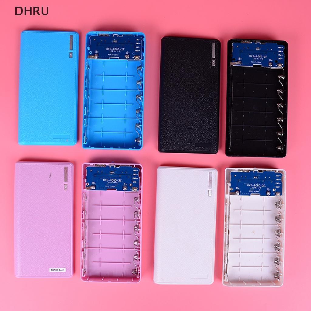 Dh Bộ Hộp Pin Dự Phòng Tự Lắp Ráp Sức Chứa 6 Pin 18650 2000Mah Tiện Dụng
