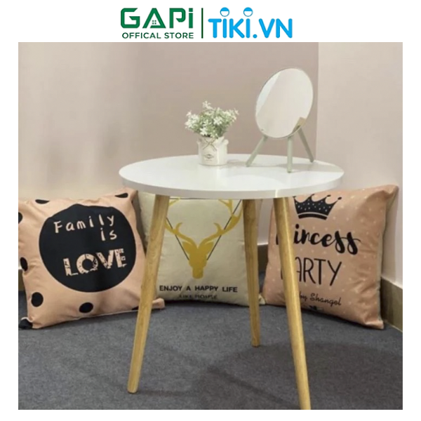 Bàn trà sofa vintage GAPI, bàn cafe chân gỗ sồi hiện đại, tạo điểm nhấn cho mọi không gian BT50M