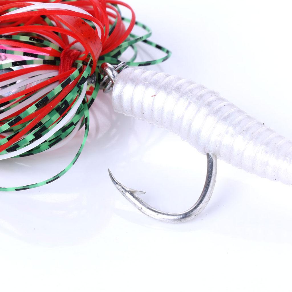 Metal Fishing Lure Jig Head Hard Bait Sea Fishing Silicone Lures 20g