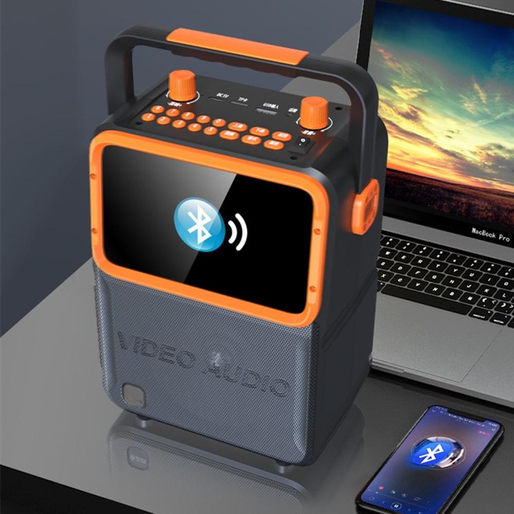 Màn hình HD 6 inch Square Dance Loa không dây Bluetooth Audio U Disk Tf Player MP3 Máy MPAN MP4