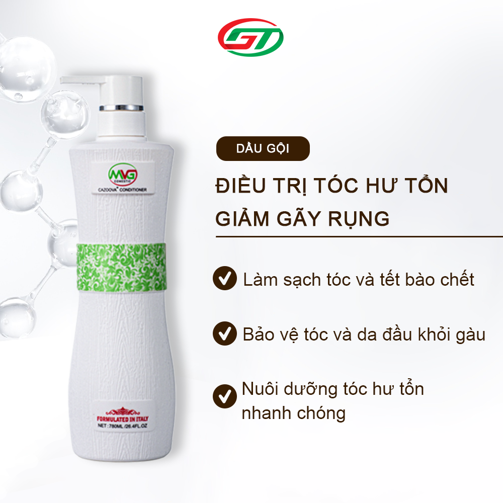 Dầu gội giảm gàu, phục hồi tóc hư tổn tóc, loại bỏ tế bào chết da đầu CAZOOVA 500ML &amp; 780ML