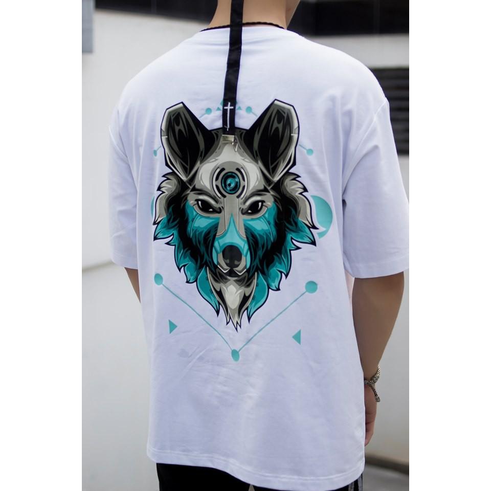 Áo Thun Nam Nữ Cotton Cao Cấp Sói Phản Quang Nam Nữ Unisex