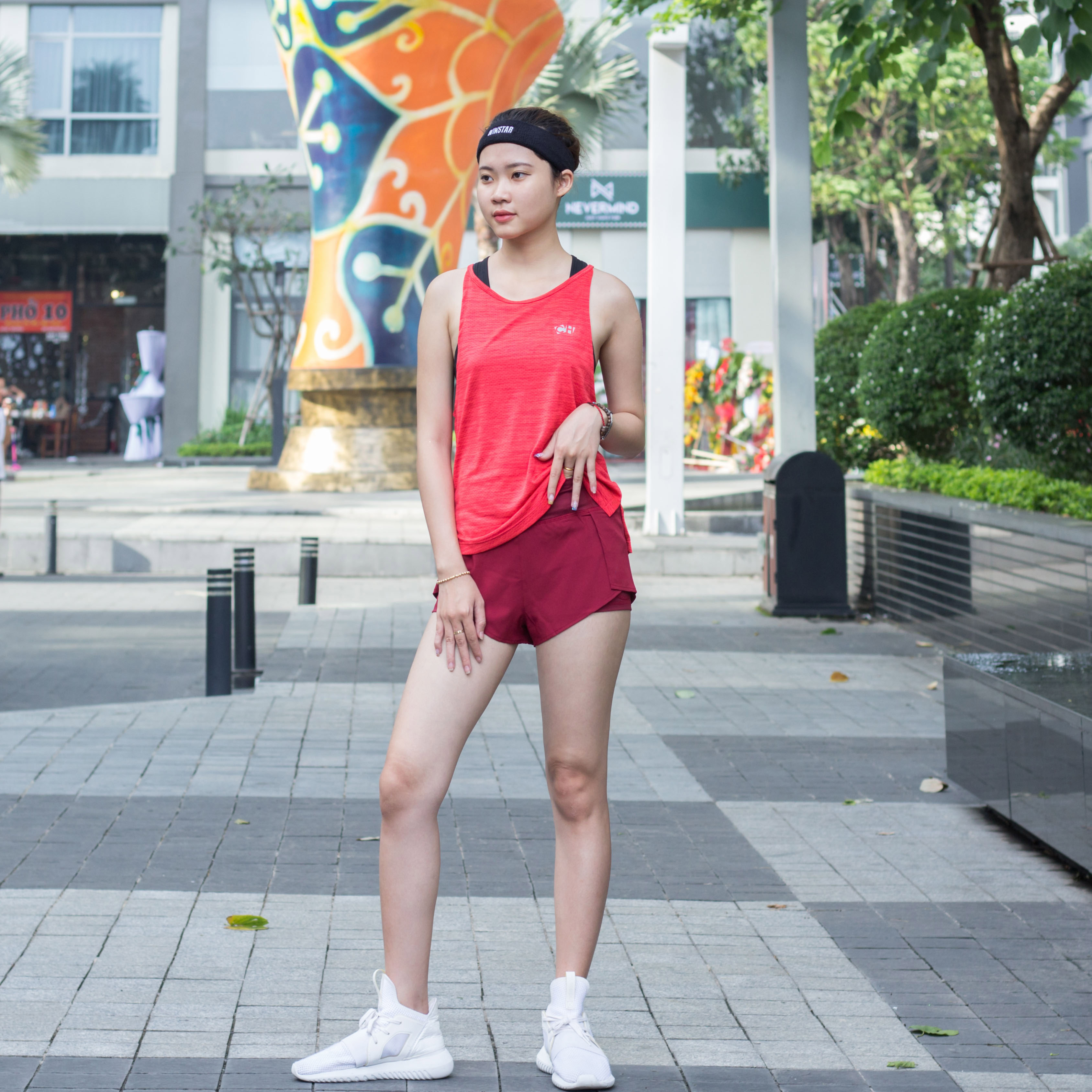 Áo TankTop Cổ Yếm Tập Gym, Yoga