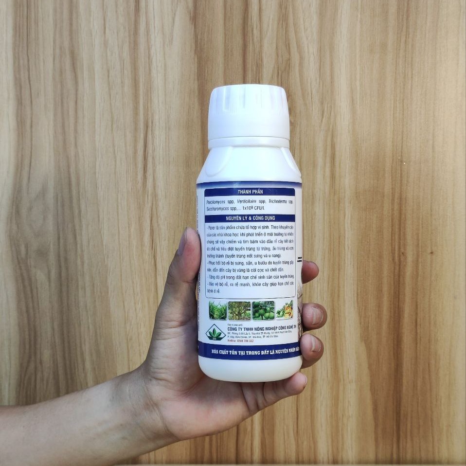 Chế phẩm sinh học Paver L 3H-T1 - Tiêu diệt tuyến trùng hại rễ 500ml - CAY.CH.OM.010003