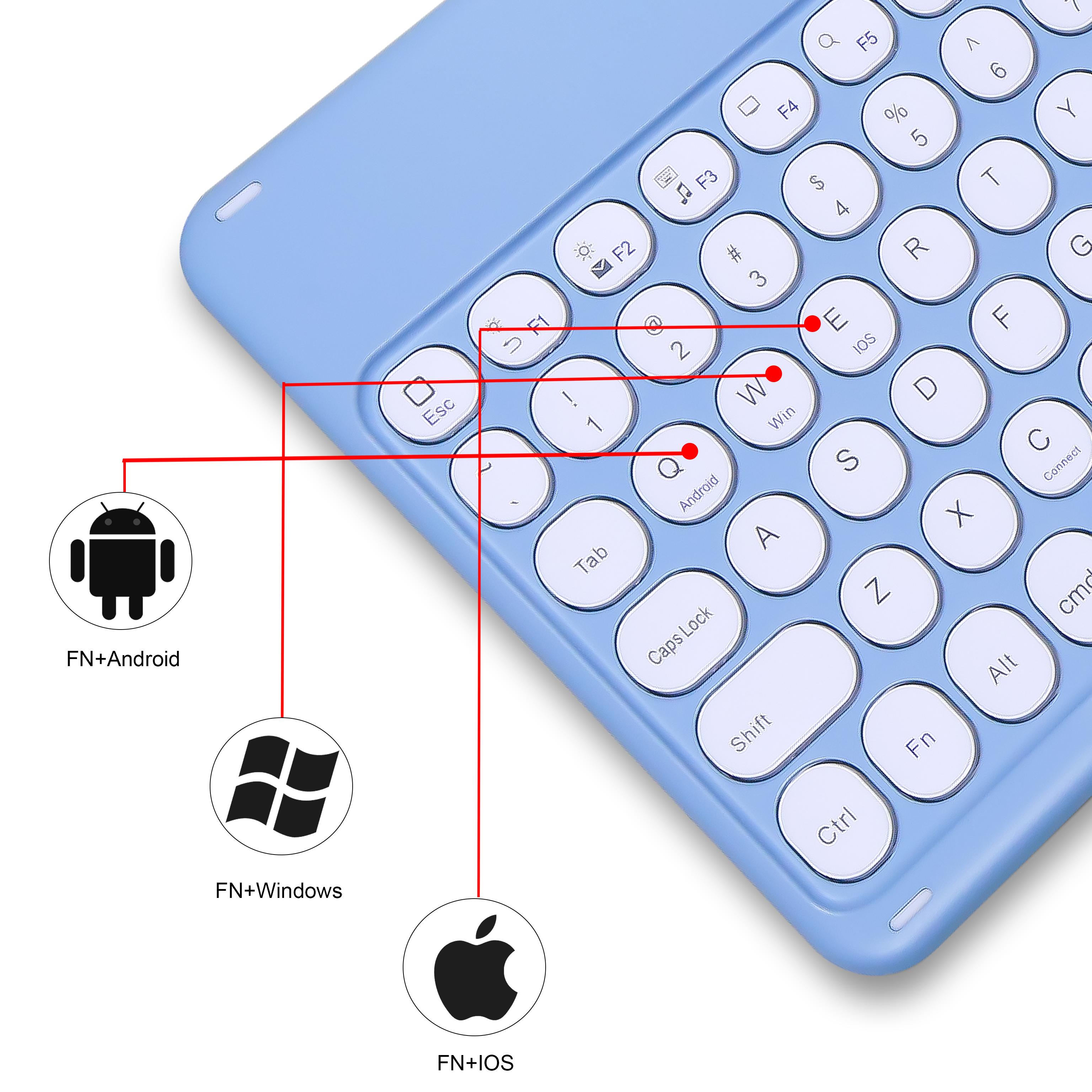 Dành Cho iPad Bàn Phím Chuột 2021 Cho iPad Mini 6 7.9 Inch 2019 Mini 5 Mini 4 Mini 123 Bàn Phím Mini teclado Bàn Phím Dành Cho Điện Thoại Di Động